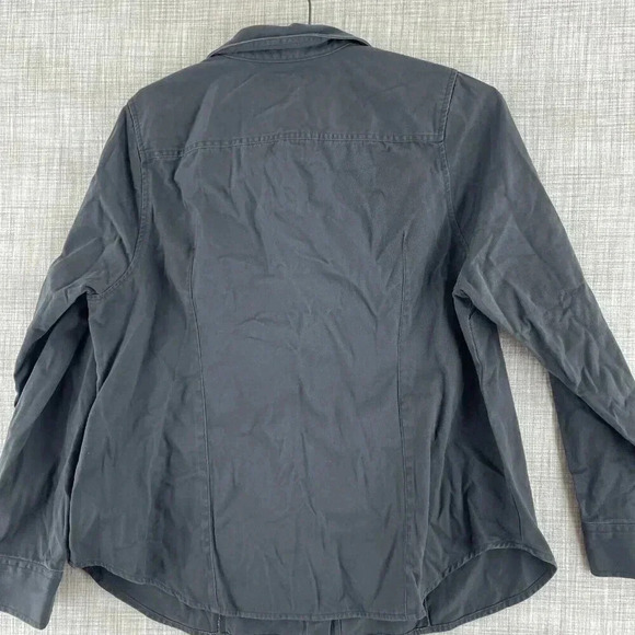 Madewell fitted Shirt Long Sleeve Button Down Womens 14W black NWT 3959 - Picture 6 of 8